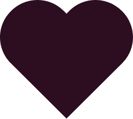 Black heart symbol representing love and passion for wine at Example Co.